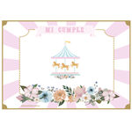 Individuales Carousel Rose 8u